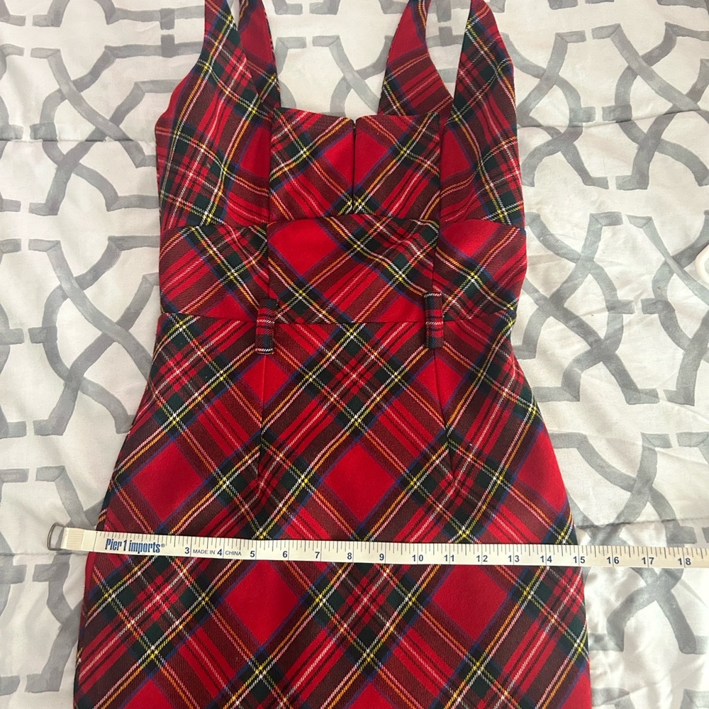 L.A.M.B. Red Plaid Dress - Picture 13 of 15